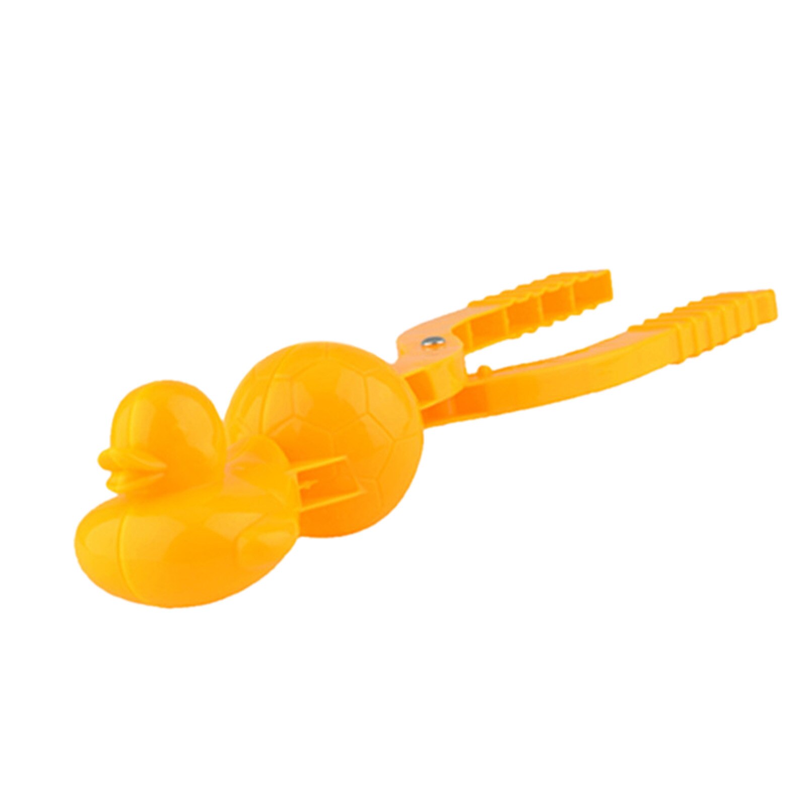 Schneeball Ente-geformt Schneemann Clip Winter Kunststoff Schneeball Hersteller Clip Kind Außen Sand Schnee Ball Schimmel Spielzeug Kampf Spielzeug für freundlicher: gelb 
