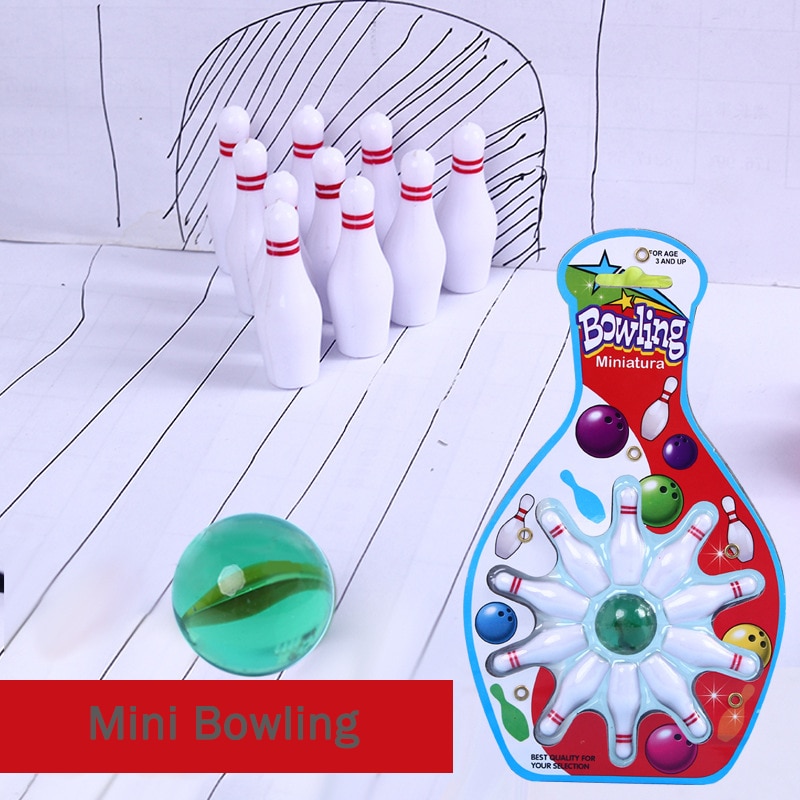 Mini Vingertop Bowling Flipperkast Speelgoed Kids Knikkers Botsing Fun Speelgoed Marmer Bowling Set Leuke Spelletjes Speelgoed Kids