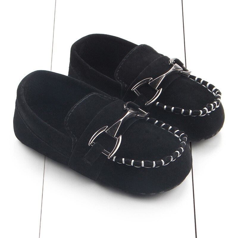 Neue Stil Kinder Peas Schuhe Pelz Leder Kinder Schuhe Für Mädchen Casual Wilden 7 Farben Jungen Schuh Top baby Größe Flut: Black / 11 cm