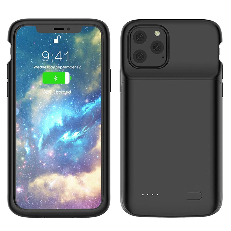 Aroay 5000mAh Batterij Opladen Case Voor iPhone11 Power Bank Opladen Ultra Externe Back Batterij Voor iPhone11Pro 11ProMax