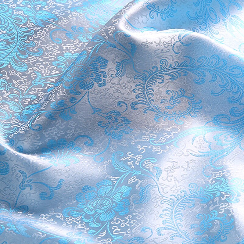 Bruiloft decoratie Wit brokaat stof satijn Jacquard cheongsam stof avondjurk tissue JA27