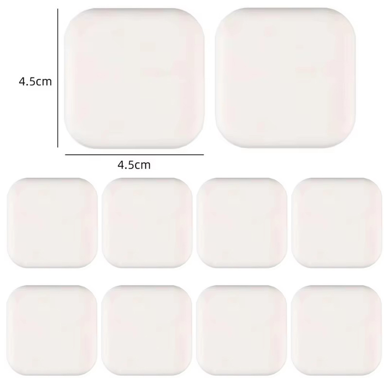 Tope de puerta anticolisión, mango de silicona, autoadhesivo, Protector silencioso antigolpes, almohadilla para Porte, almohadilla protectora de pared para mejorar el hogar: Negro