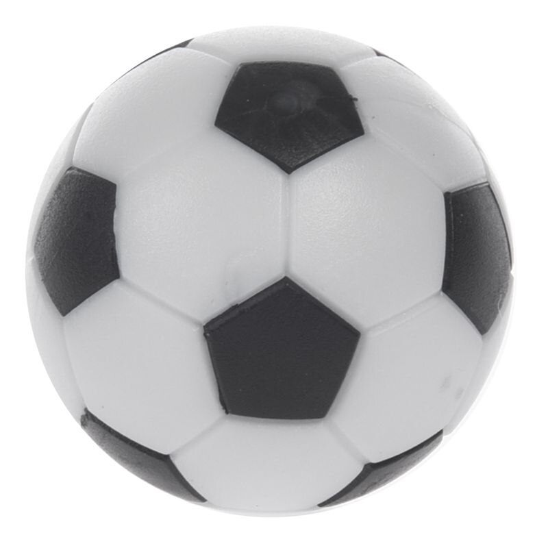 5x plastik 32mm fodbold indendørs bordfodboldbold erstatter sort + hvid