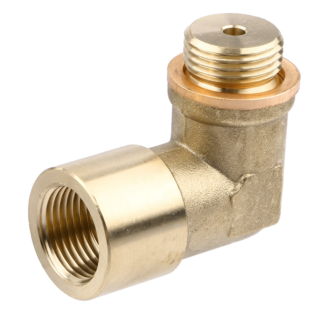 M18 x1.5 Oxygen Sensor Extender Spacer Exhaust 90 Degree O2 Oxygen Sensor Extender Spacer For Decat Hydrogen Brass #BL2