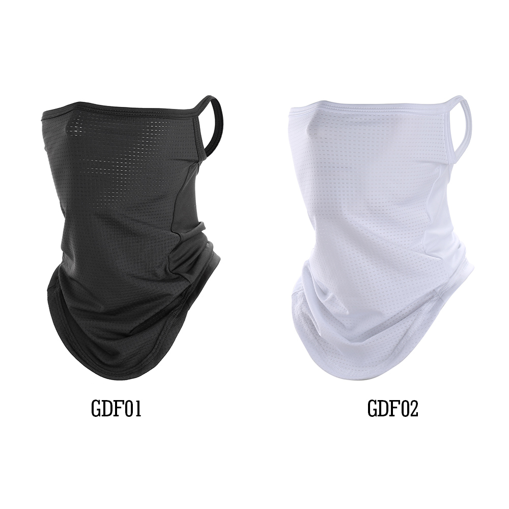 Sort hvid hals gamacher tube tørklæder åndbart ansigtsdæksel ørehængende balaclava sommersol anti-uv bandana pandebånd mænd kvinder