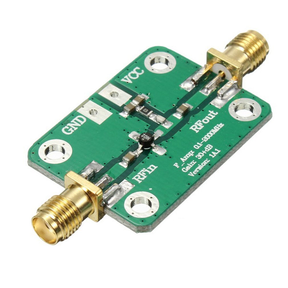 0.1-2000MHz haut débit amplificateur de Signal RF Module radiofréquence à faible bruit LNA amplificateur de puissance à Gain élevé 30dB émetteur