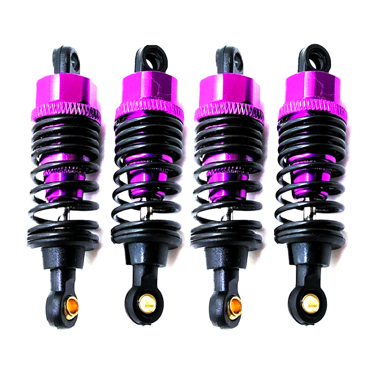Amortisseurs en aluminium 68mm/98mm /108mm, 4 pièces, pour HSP HPI 1/10 échelle RC voiture sur route Monster Truck tout-terrain Buggy: Marron