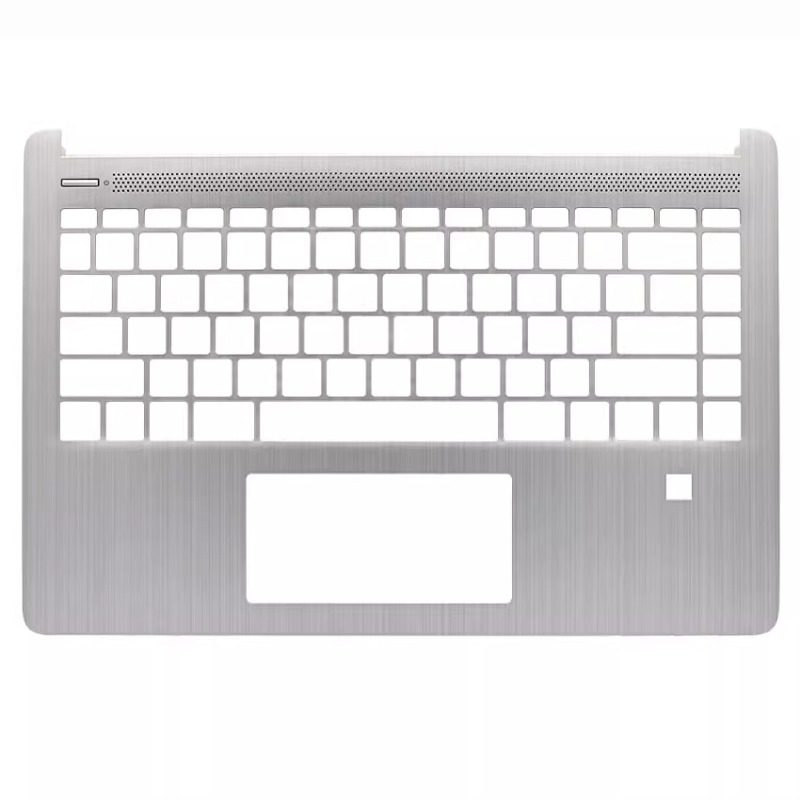 Housings for HP 14-DQ FQ 14S-DR 14S-FR TPN-Q221 Laptop Keyboard Palmrest Topcases Upper Bottom Cover Replacement Spare Parts: Dark Grey