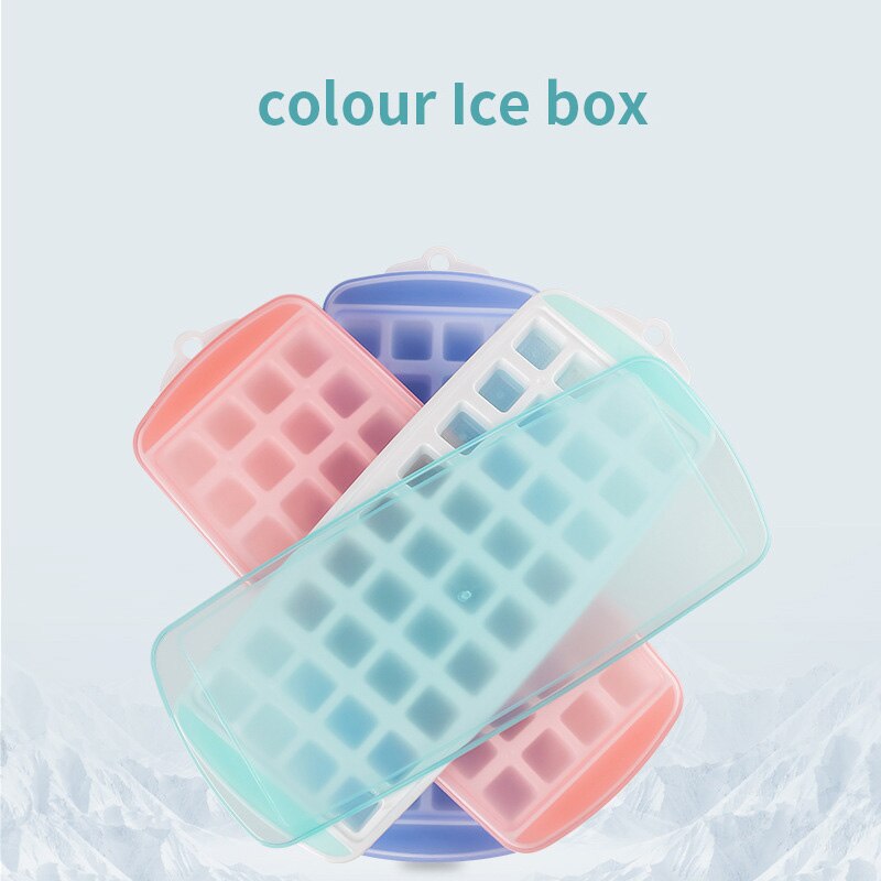 Trays Trays Flexible Silicone Ice Ice With Cube Spill-Resistant Lids Easy Release Ice Trays Make 21 Ice Cube, BPA Free,Stackable