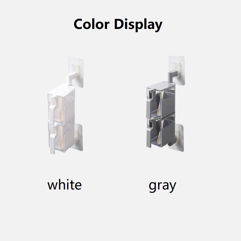 Krydderier opbevaringsbokse vægmonteret roterende krydderkrukke krydderier opbevaring køkken organisation værktøj organisator boks tilbehør