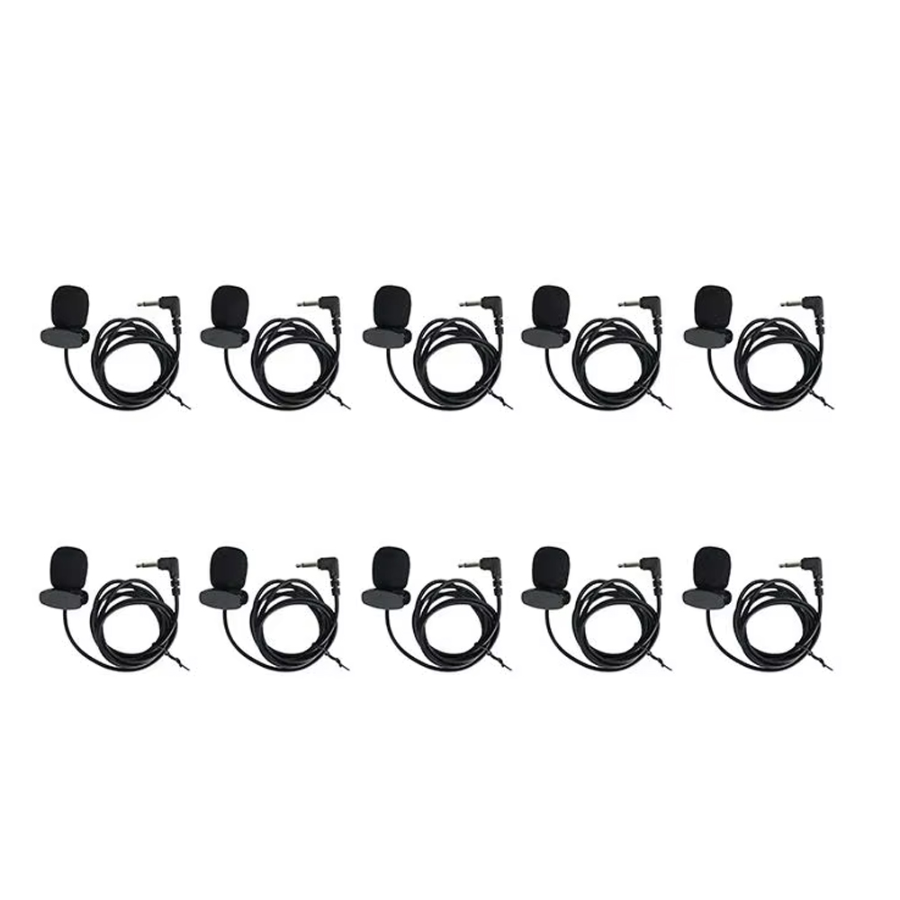 RETEKESS Draagbare Clip-on Reversmicrofoon 3,5 mm Jack Bedrade Microfoon handsfree voor Gids Systeem F4511B: GRIJS