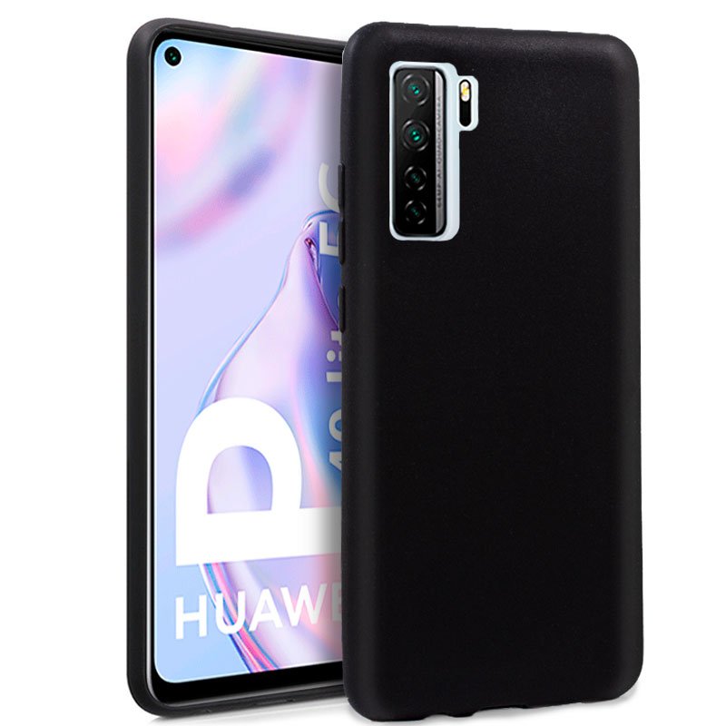 Huawei P40 Lite 5G Siliconen Case (Zwart)