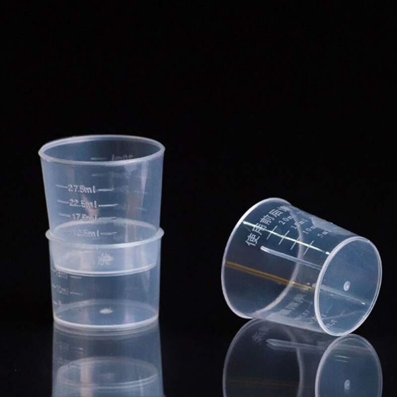5Pcs 15/20/30/50/100ml Epoxy Resin Cup DIY Epoxy Resin Plastic Measuring Cups Set For Handmade DIY Jewelry Making Tool