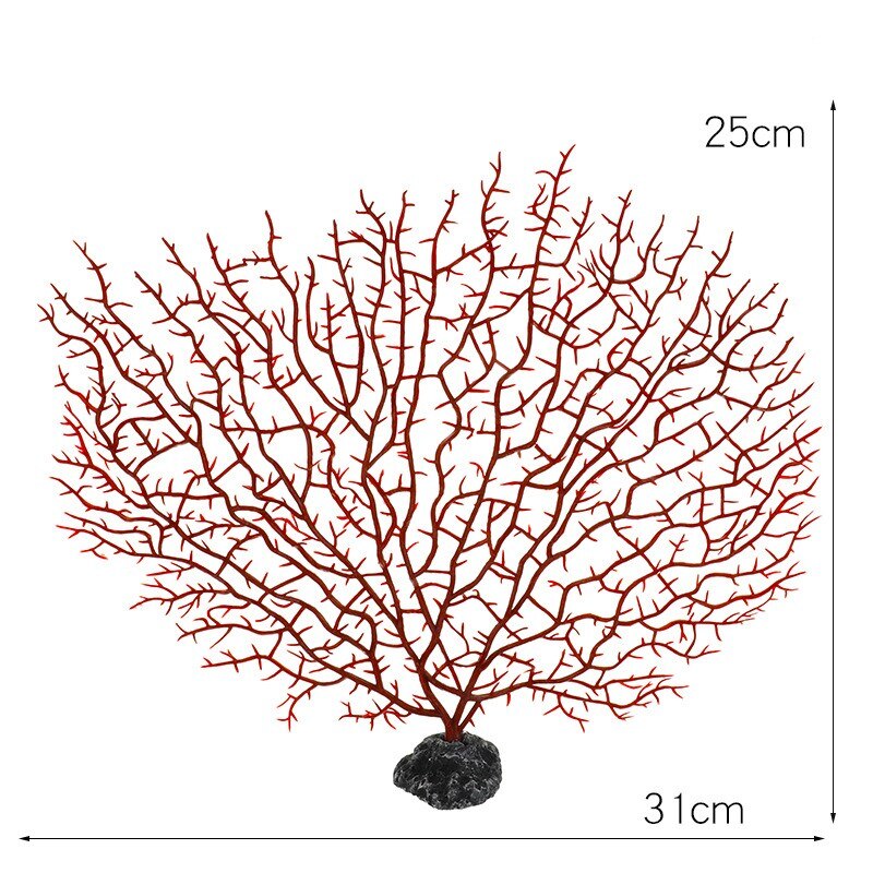 Underwater Artificial Coral Plant Ornament Aquatic Plant for Aquarium Fish Tank Landscape Decoration acuario