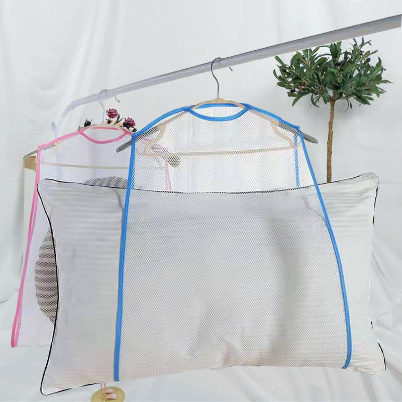 Filet de suspension pour vêtements, 1 pièce, 2 couleurs, support de séchage pour oreillers, sous-vêtements, en Polyester, support de rangement en maille multifonction