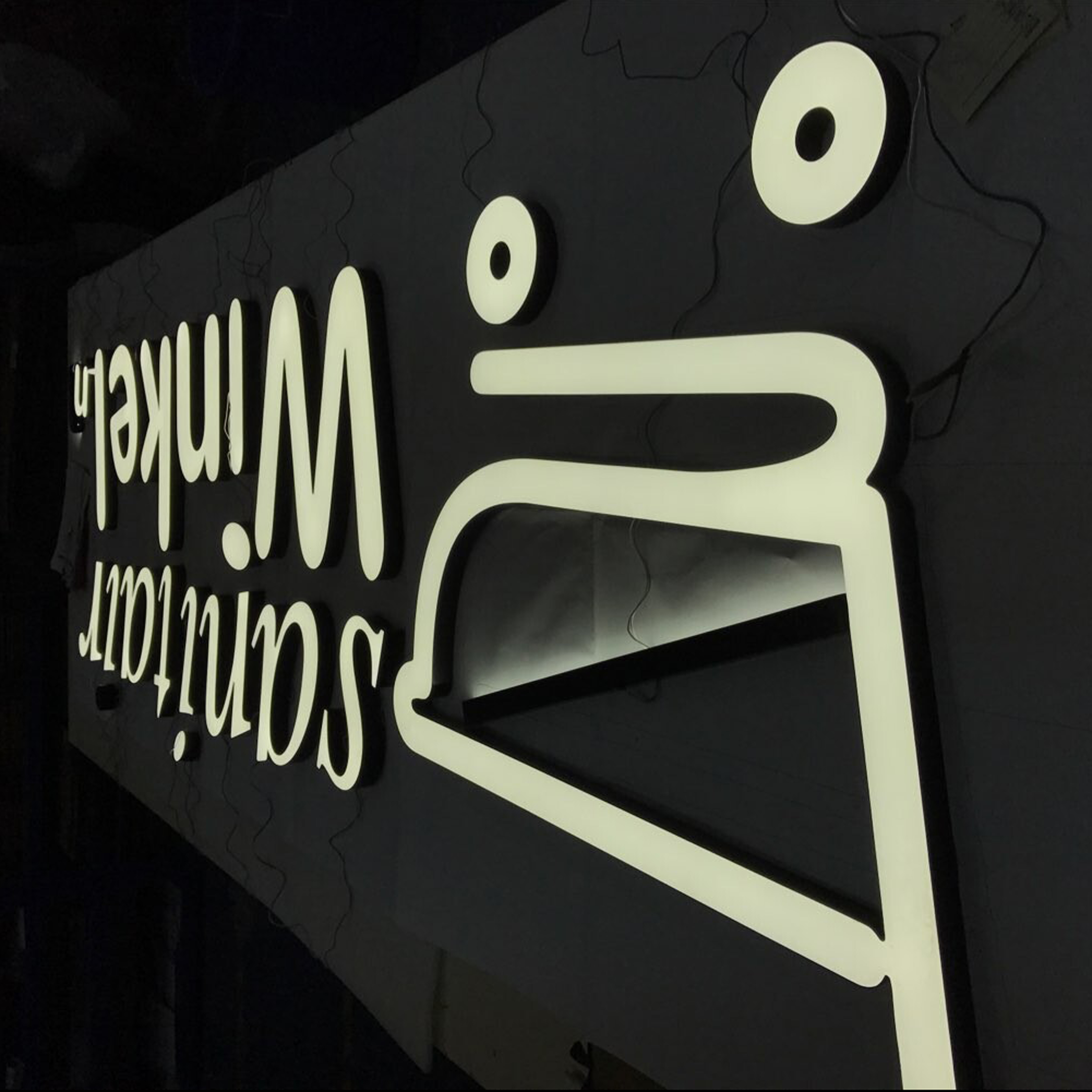 3D LED face lit waterproof signage front lit acrylic advertising letter sign for store