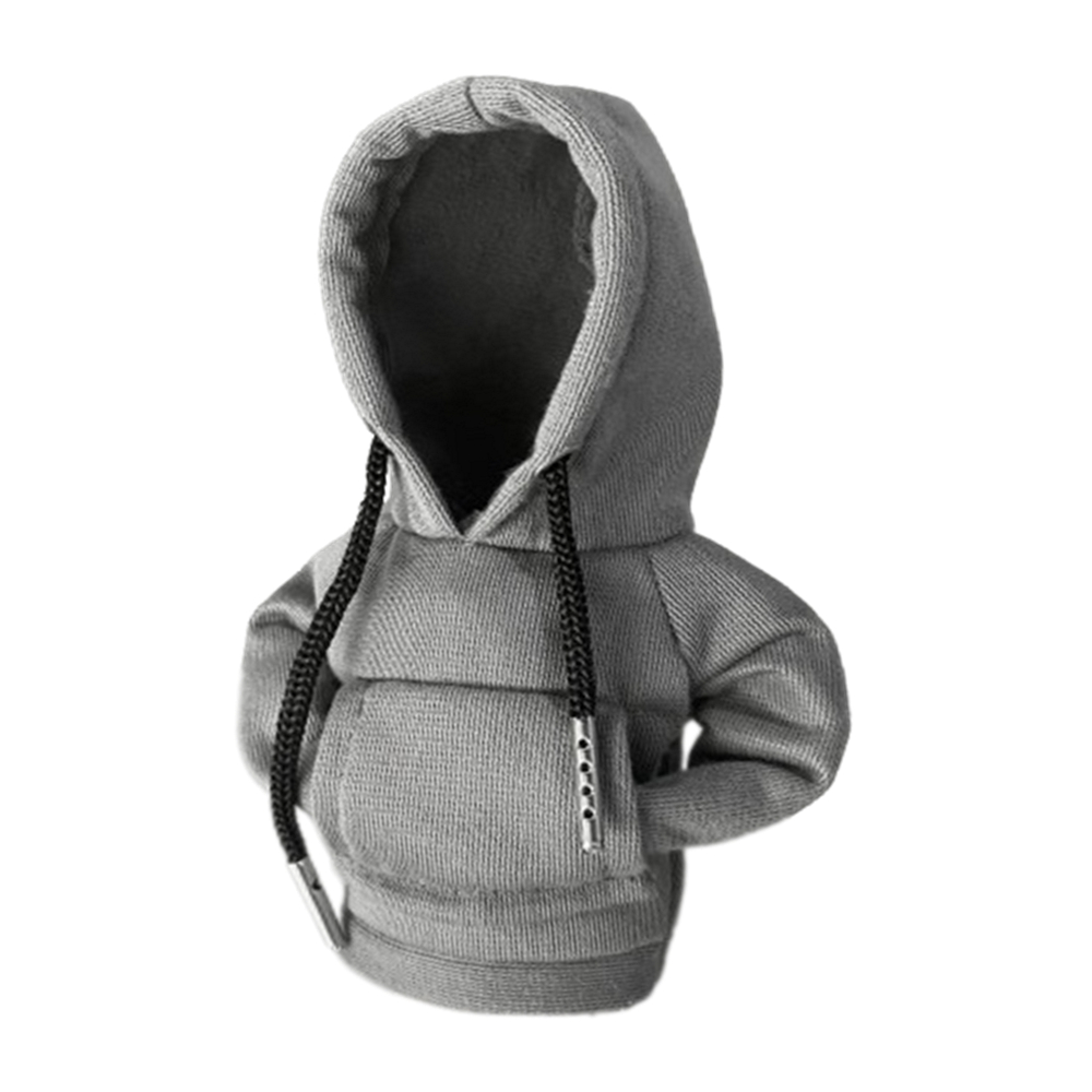 Gearbox Handle Hoodie Night Sweatshirts Handbrake Cover Universal Car Gear Lever Knob Cover Gearshift Hoodie For Gearbox: MAROON