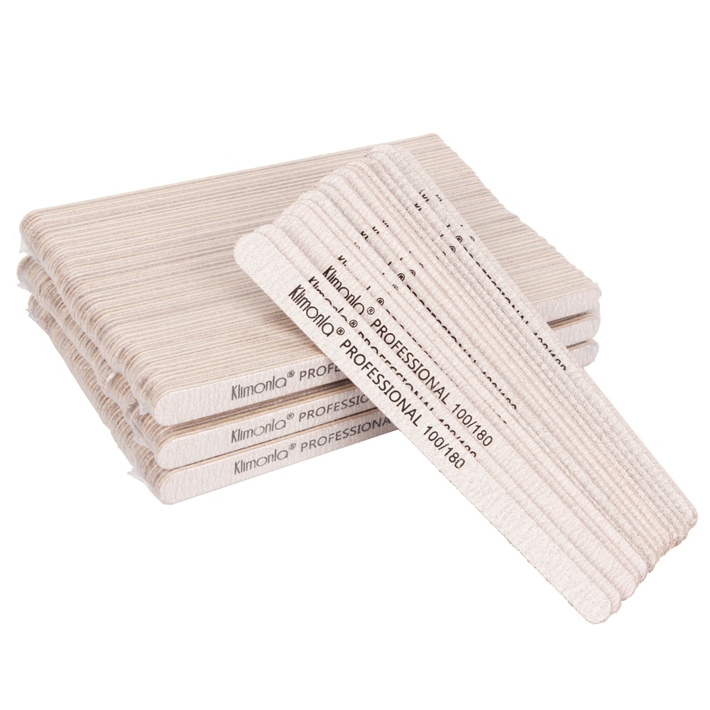 200 Uds lima de uñas gris lavable 100/180/240 limas de madera pulidoras de uñas herramientas DE CUIDADO DE MANICURA
