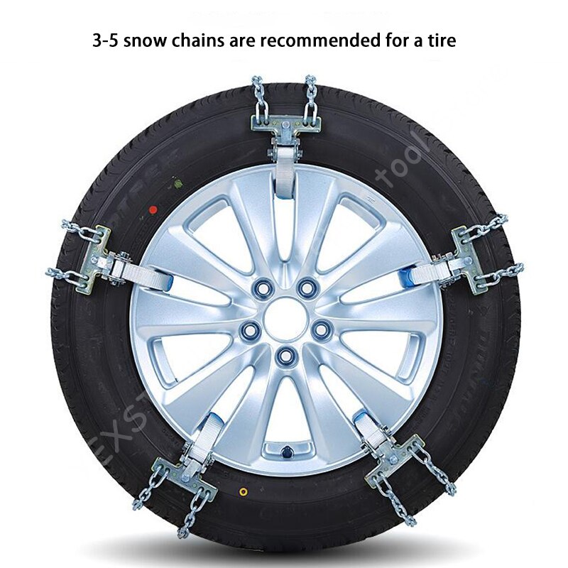 Universele Auto Sneeuwkettingen Wielen Tyre Sneeuw Ijs Kettingen Truck Riem Staal Winter Voertuigen Suv Wiel Keten modder Veilig Veiligheid