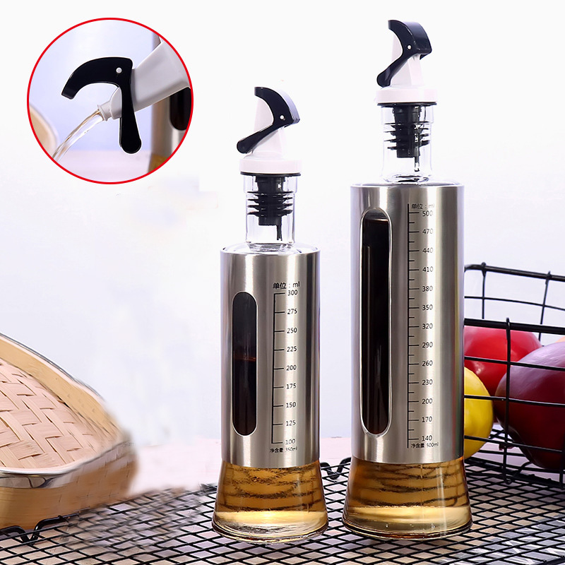 YOMDID Oil Bottle Soy Sauce Olive Oil Vinegar Seasoning Pot Leak Proof Sealed Condiments Storage Bottle Kitchen Tool