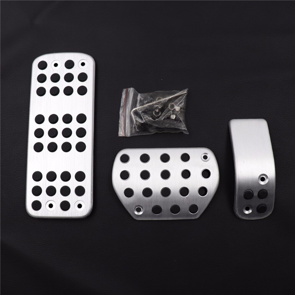 TTCR-II Car Accessories Aluminium Gas Foot Rest Modified Pedal Pad Plate for PEUGEOT 207 301 307 208 308 408 cc Stickers