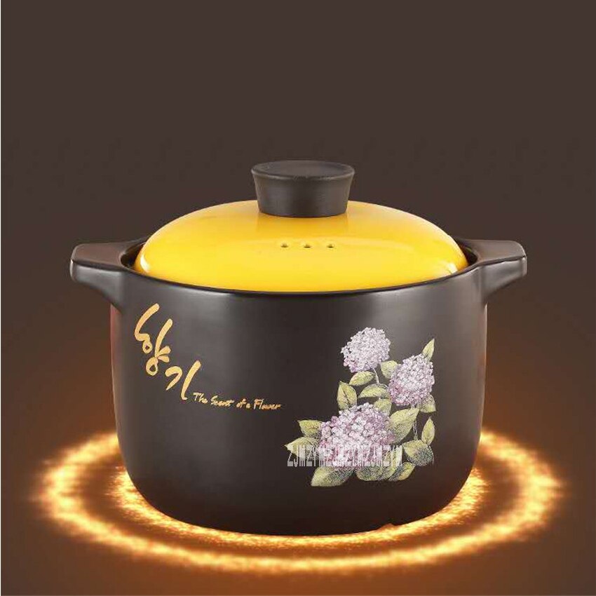 Hoge Temperatuur Weerstand Keramische Stoofschotels Stoofpot Soep Stoofschotels Fire Stockpot, Stoofschotels, 3L/4L/6L Optioneel