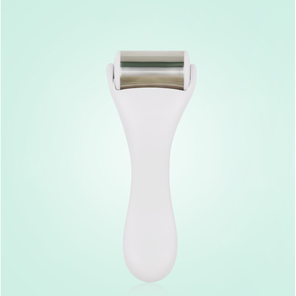 Ice Roller Rvs Body Gezicht Facial Koude Gel Cooling Therapie Massager: white