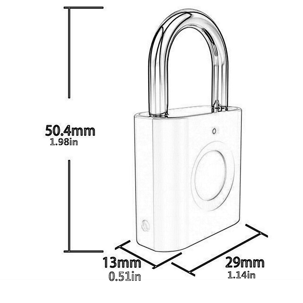 X007 Vingerafdruk Hangslot Vingerafdruk Bagage Slot Vingerafdruk Kleine Hangslot Lade Kleine Lock Hoofd Vingerafdruk Wachtwoord Slot