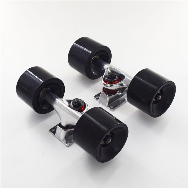 5 tum skateboard truckar 4 82a pu skateboard hjul abec 7 lager lång bräda komplett element aluminium 95a pu bussning