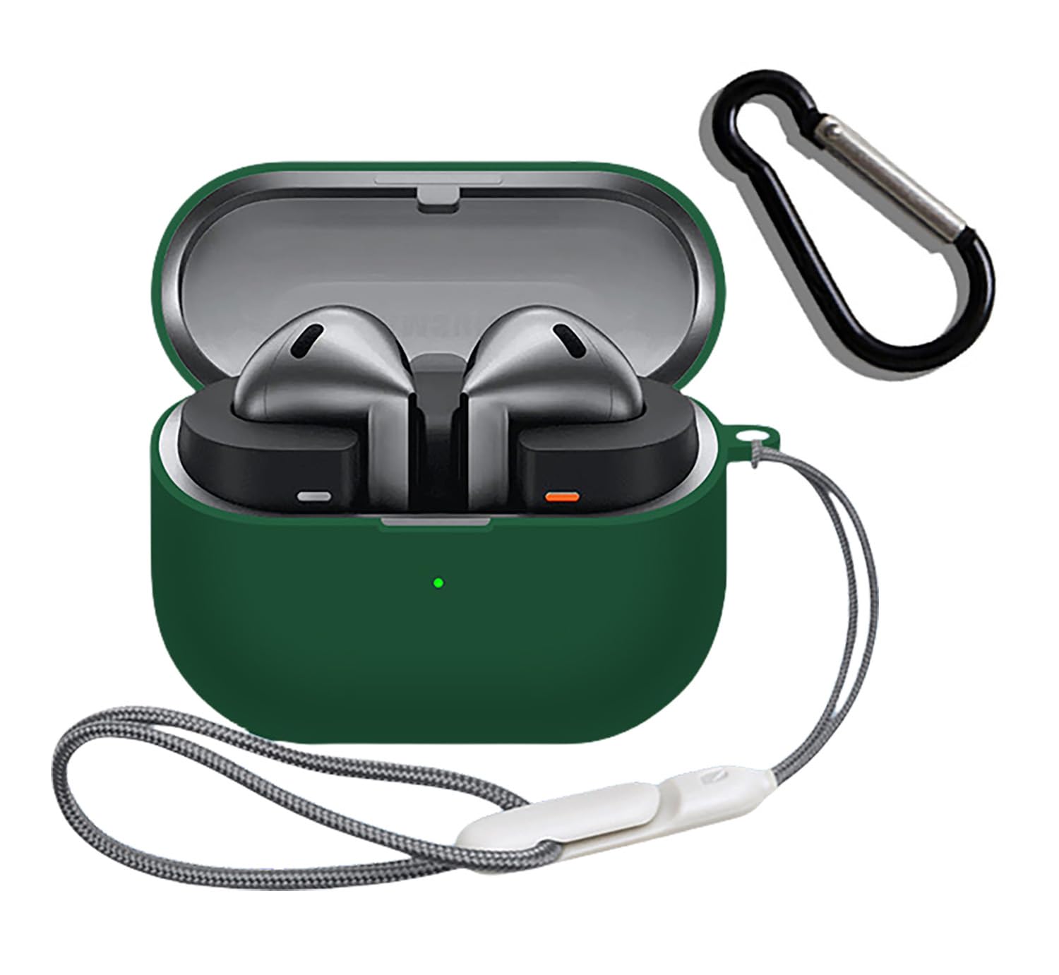 Voor Samsung Galaxy Buds 3 Case & Galaxy Buds 3 Pro Case Zachte siliconen beschermhoes voor Galaxy Buds 3 Accessoires met Lanyard: 3XS / MULTICOLOR