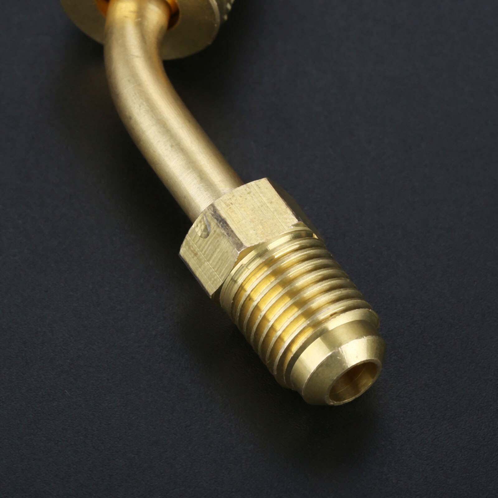 2x R410a Adaptor Connector Split Ductless Service Port Adapter 5/16" SAE Female To 1/4" SAE Male Mayitr Brass Air Condition Tool