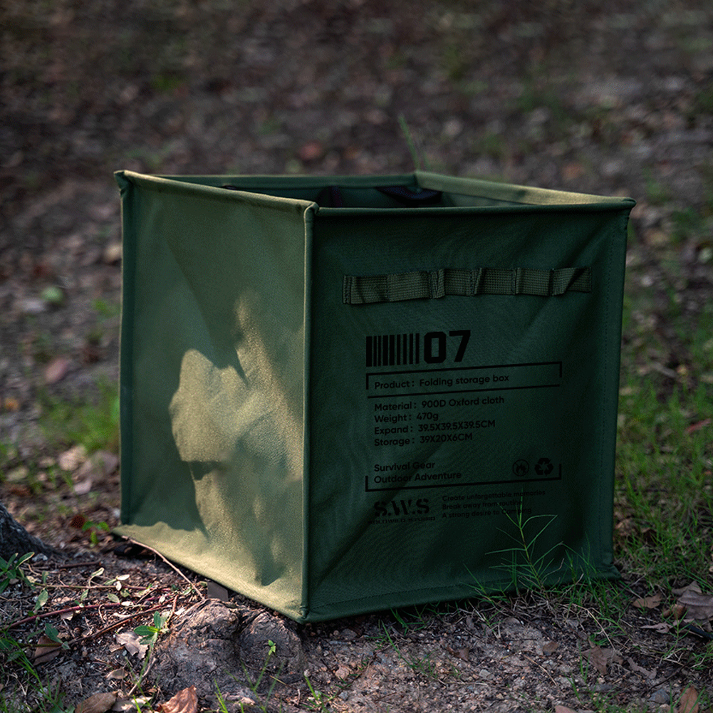 Campingpapier met handvat Draagbare gazon- en bladafvalzak Opvouwbare prullenbak met grote capaciteit voor vissen Backpacker