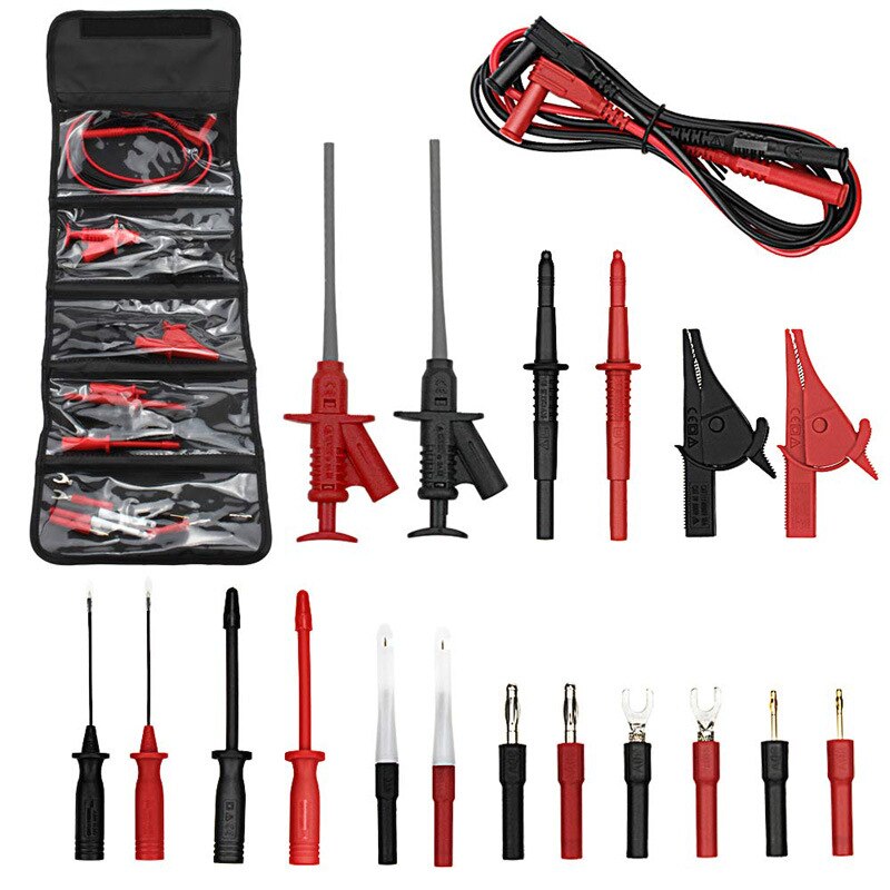 QHTITEC Universal Digital Multimeter Test Leads Accessory kit Instrument Probe Replaceable Multimeter Test Leads