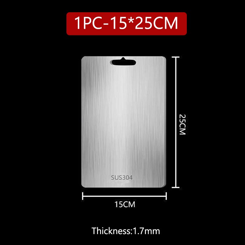 Stainless Steel Cutting Board Chopping Board Kneading Dough Board for Kitchen for Meat Fruit Vegetables Baby Food Easy To Clean: Red