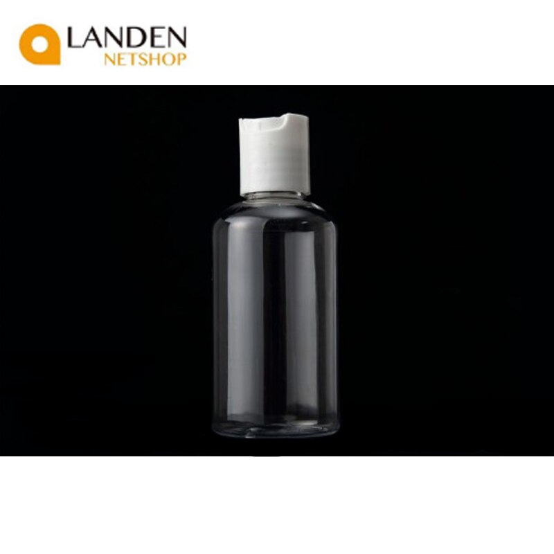 Pack 2 botes transparente rellenables para viaje 50ml 75ml ,accesorios viaje