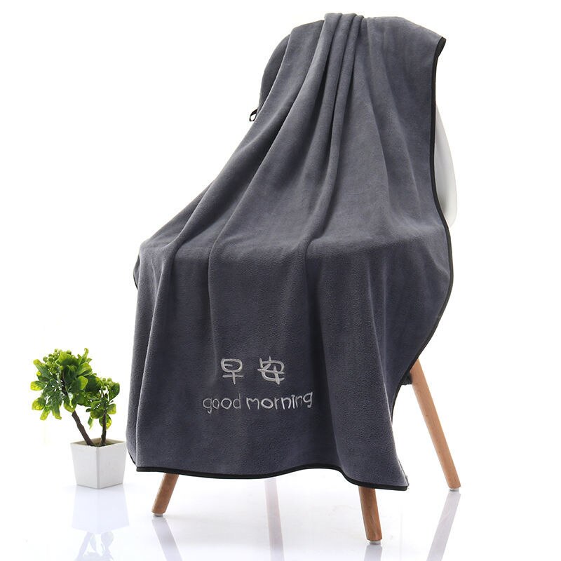 Oversize Bamboo Charcoal Coral Velvet Bath Towel For Adult Soft Absorbent Microfiber Fabric Towel Household Bathroom Towel Sets