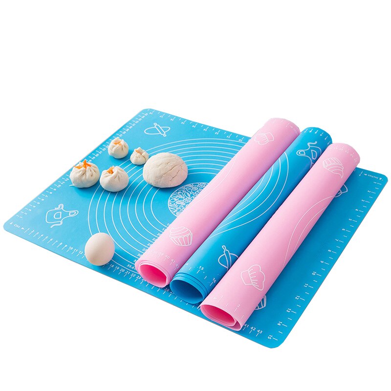 nie-Stick mata silikonowa walcowanie ciasto stolnica z podziałką walcowanie ciasto ciasto robić pizzy naczynie robić pieczenia ciast wklej mąka obrus na stół narzędzia kuchenne