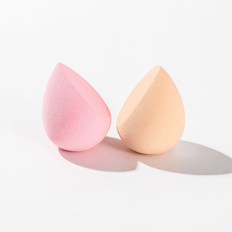 Esponjilla cosmética con caja en forma de corazón, 2 uds., esponja en forma de gota de agua para maquillaje, de colores múltiples esponjilla, cepillo para maquillaje esponja cosmética