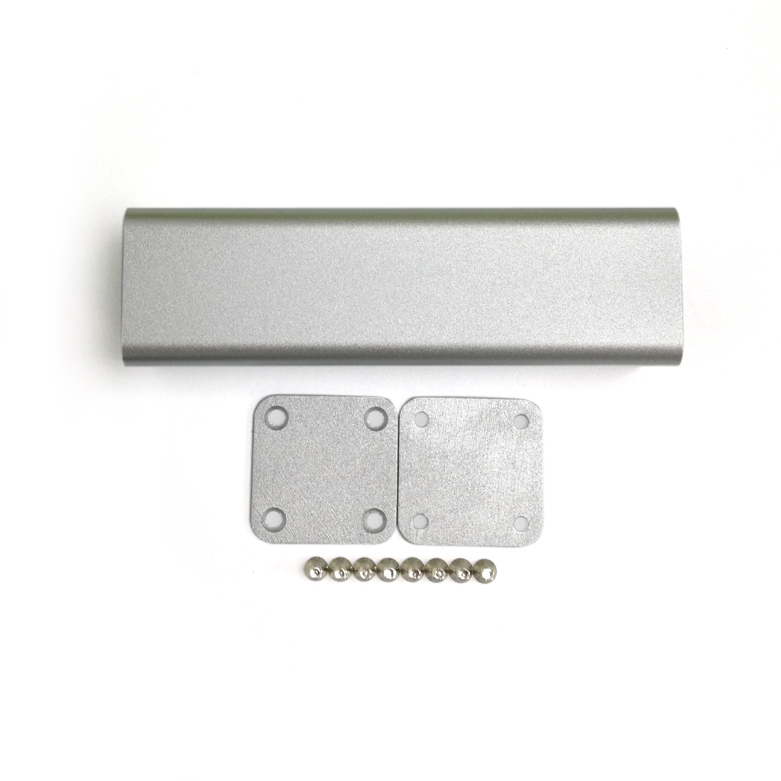 Aluminum Alloy Shell Electrical Project Enclosure Small Power Case DIY 32*32*100mm Silver