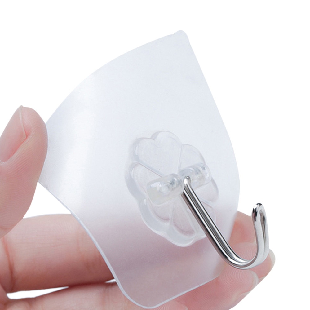 6 stuks transparante deurstoppers voor aan de muur - 4 cm rubberen