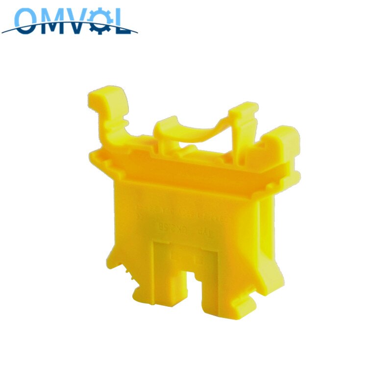 UK2.5B Screw Ground Terminal Block: Yellow