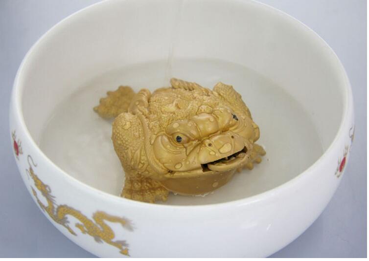 Juego de té chino de para mascotas, Toad, Té morado, barro, pequeño, decoración de Ceremonia de té