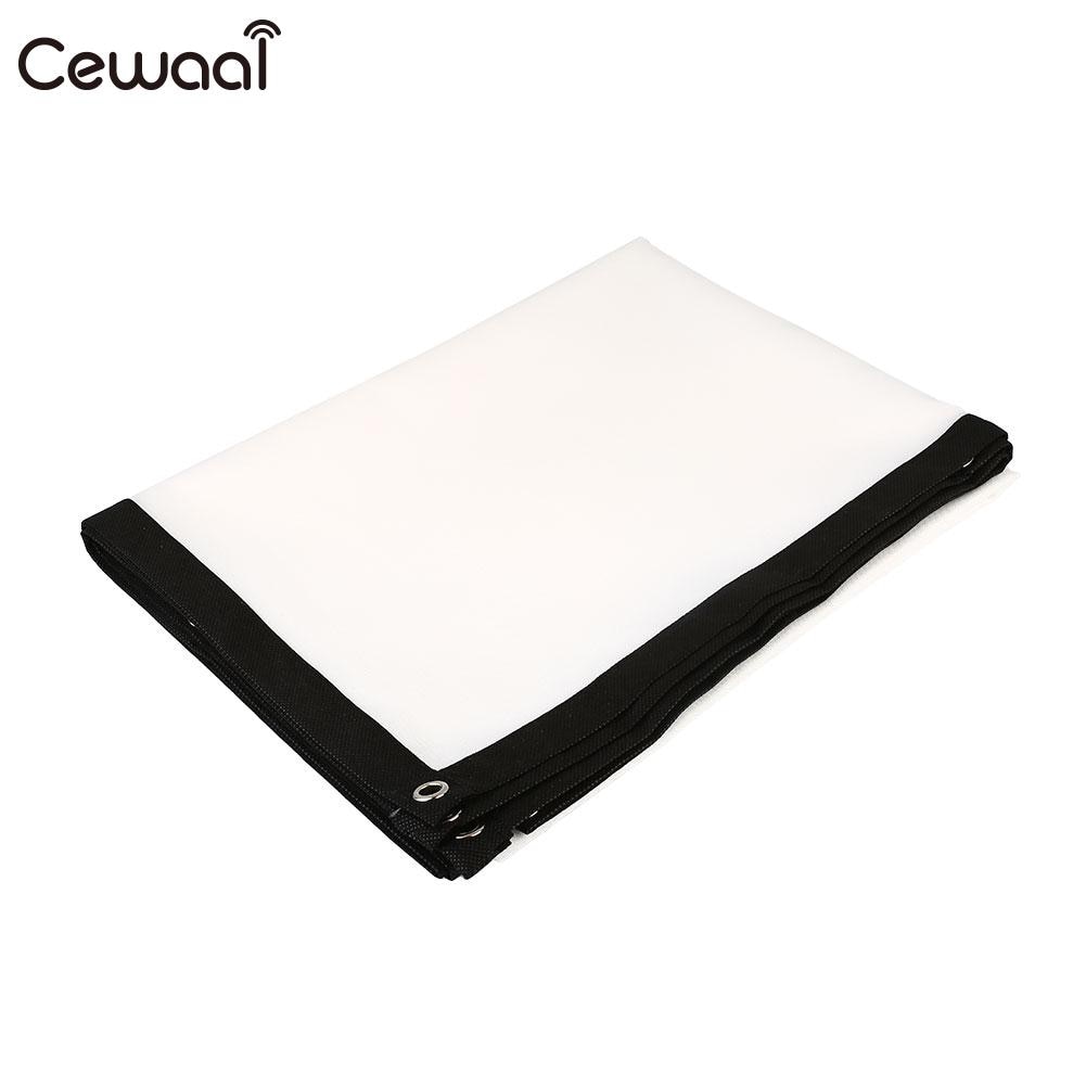 Écran de projecteur Cewaal 16:10 170 degrés Polyester HD films rideau de projecteur Portable
