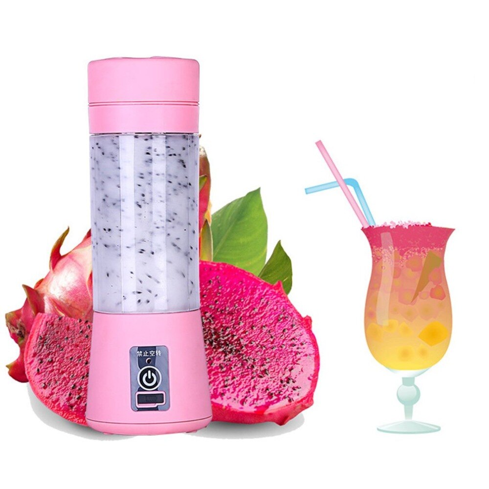 Smoothie maker blender ryst slow juicer mini bærbar usb genopladelig elektrisk frugtjuicer maskine