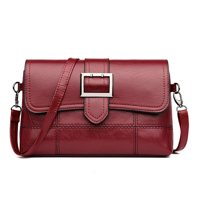 Kleine Tassen Voor Vrouwen Messenger Bags Leer Vrouwelijke Newarrive Zoete Schoudertas Vintage Lederen Handtassen Bolsa Feminina: Rood