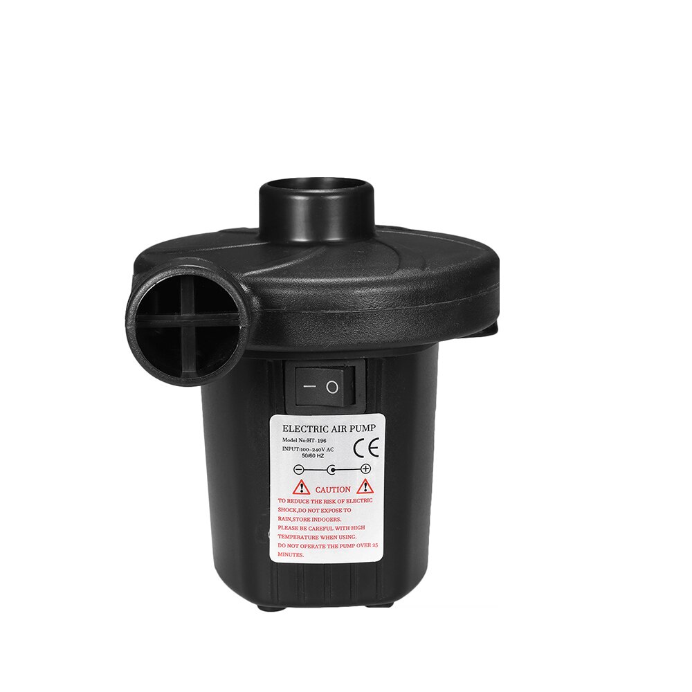 Oppustelig pumpe elektrisk luftmadras camping pumpe bærbar hurtig oppustelig bil hjem