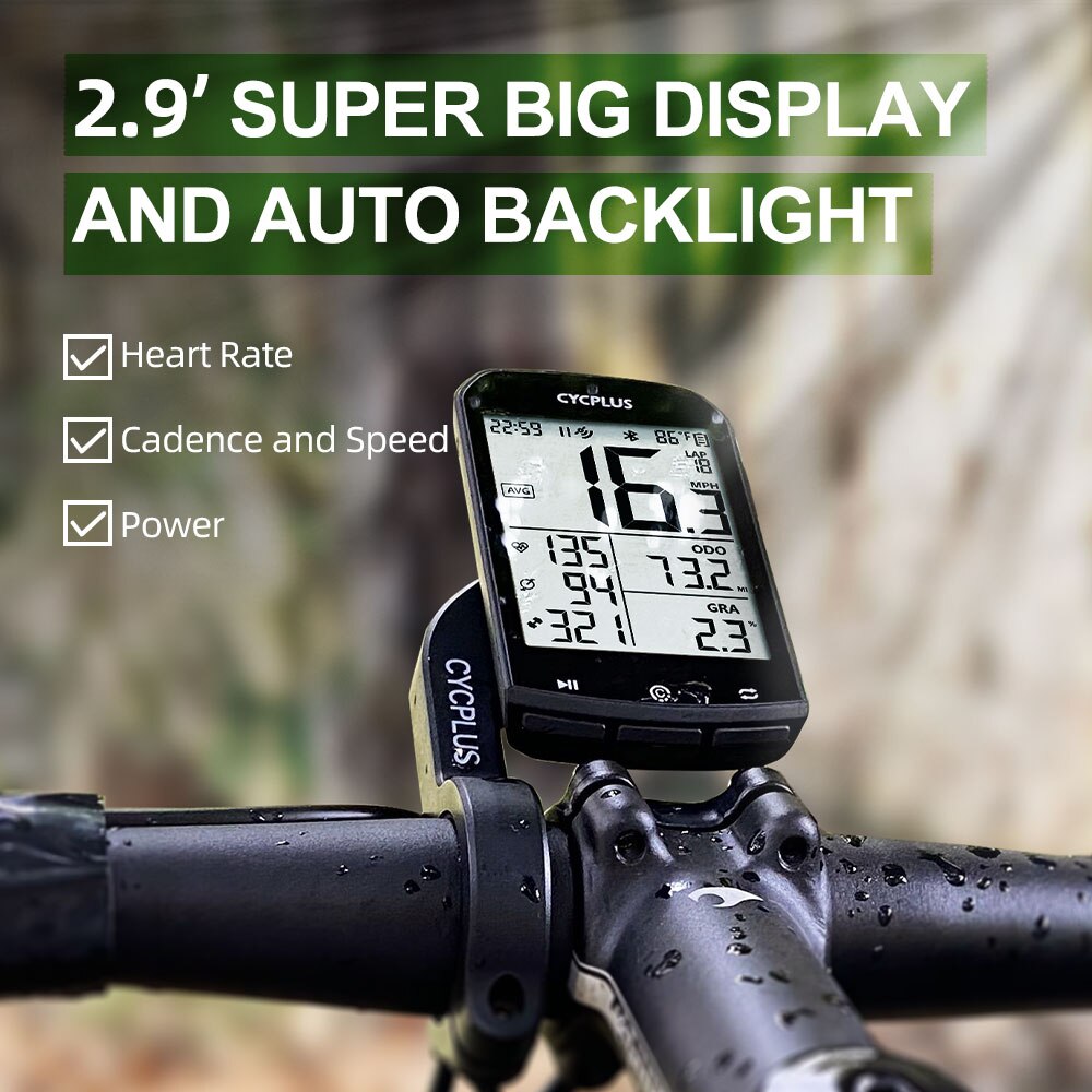 CYCPLUS-Computador sem fio GPS Bike, velocímetro impermeável, odômetro, ANT +, Bluetooth 5.0, Acessórios de ciclismo, M1