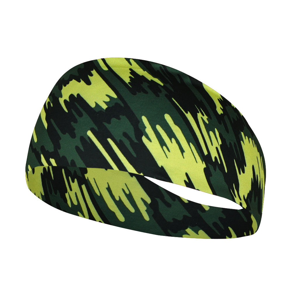 Jongens Meisjes Hoofdbanden Kids Sport Zweetbandjes Camo Elastische Atletische Wicking Haarbanden Voetbal Voetbal Workout Hardlopen Headwrap: GRIJS
