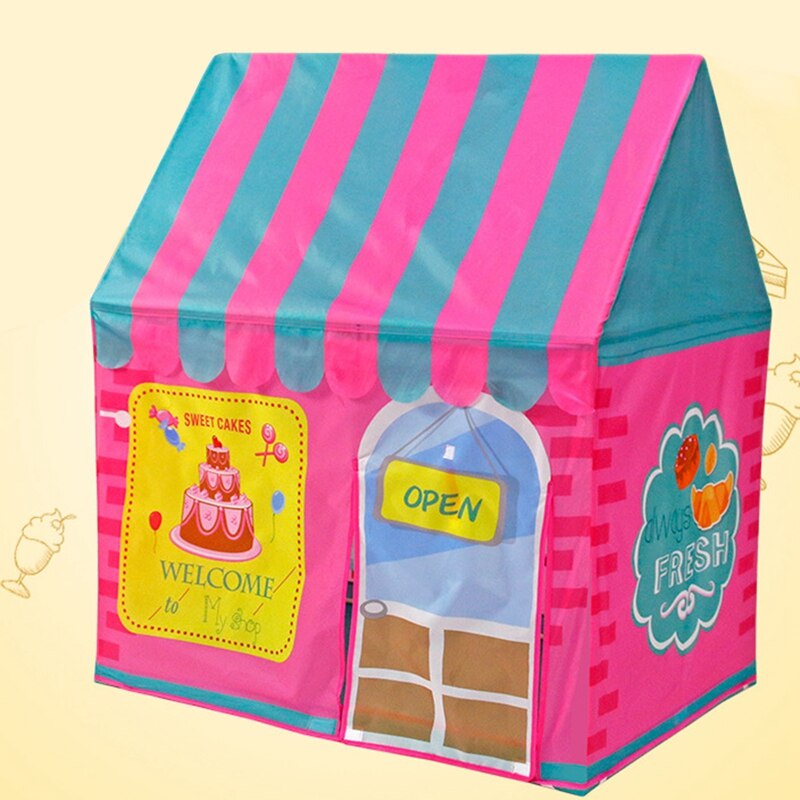 Kids Tent Dessert Shop Diy Tent Play Tenten Indoor Baby Huis Pretend Kids Playhouse Kinderen Draagbare Tenten