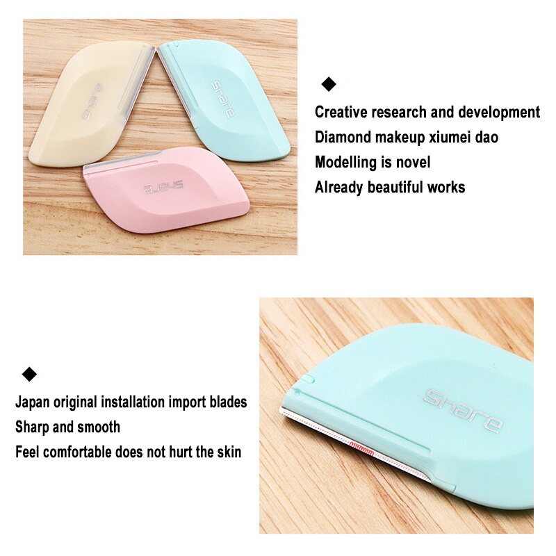 10 set Mini Diamond Razor Eyebrow Facial Hair Remover Eyebrow Trimmer Makeup Knife Shaper For Women Razor Tool